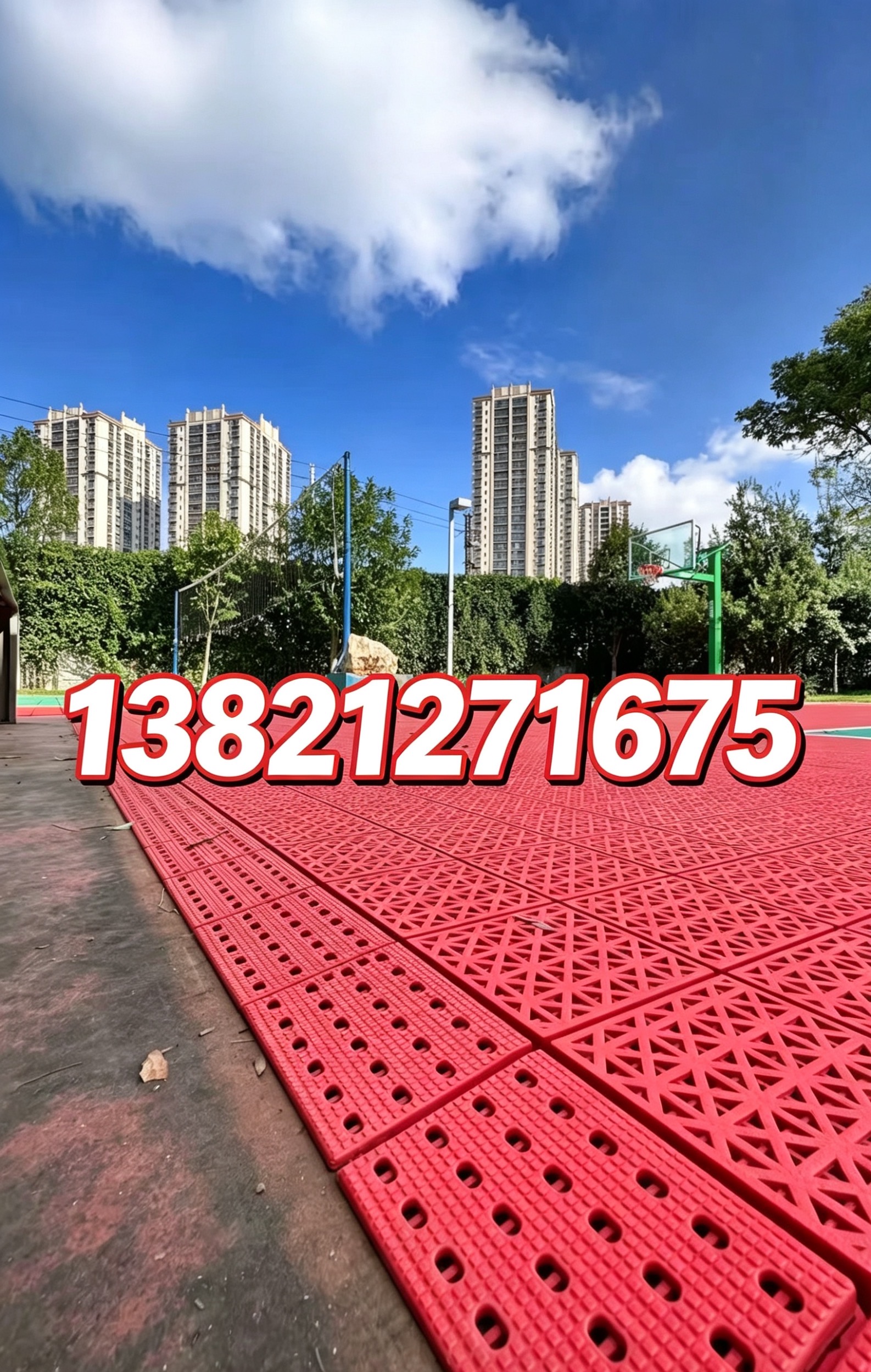 银川市悬浮地板全塑型塑胶跑道 - 价格